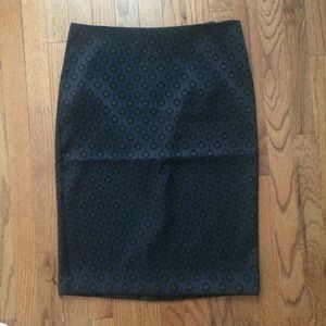 Ann Taylor Factory Brocade Style Pencil Skirt